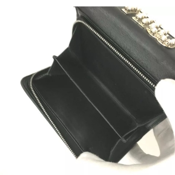 Authentic MIU MIU Matelasse Bijou Logo Gather Leather Trifold Wallet - Picture 6 of 13